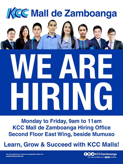 kcc mall job hiring in zamboanga city|Kcc Mall De Zamboanga Jobs in Philippines .